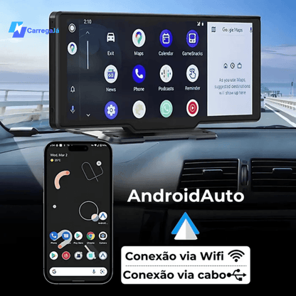 Tela Multimídia com CarPlay e Android Auto | Carrega Já 2.0 | + 🎁 Oferta Exclusia - LandCar