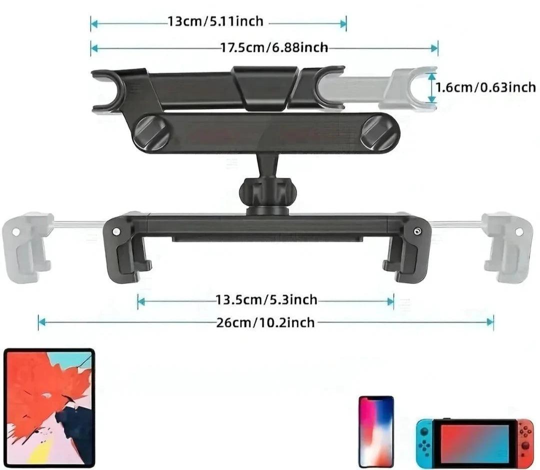 Porta Celular para Encosto de Cabeça Rotativo -